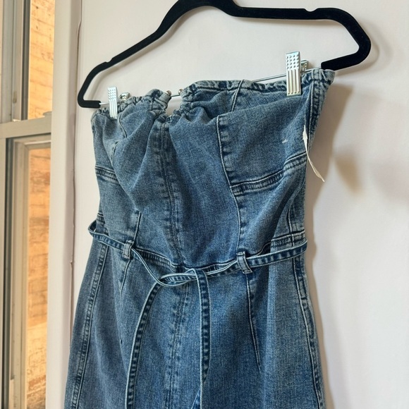 NWT Free People We The Free CRVY Femme Fatale One Piece Jumpsuit Denim Jean 10 - Picture 9 of 15